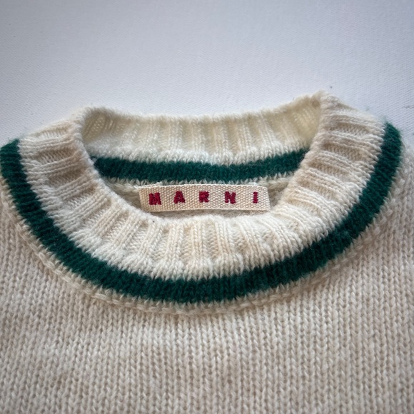 MARNI wool crew neck knit color block sweater - Picture 5 of 8